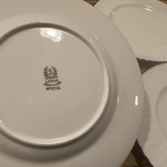 Lenox Special L148 Bread & Butter Plates SET OF FIVE Vintage PLATINUM TRIM! - Picture 8 of 8